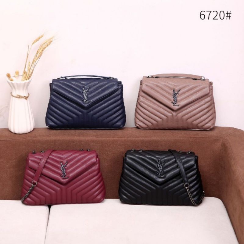 YSL Quilted Leather Shoulder Bag #6720