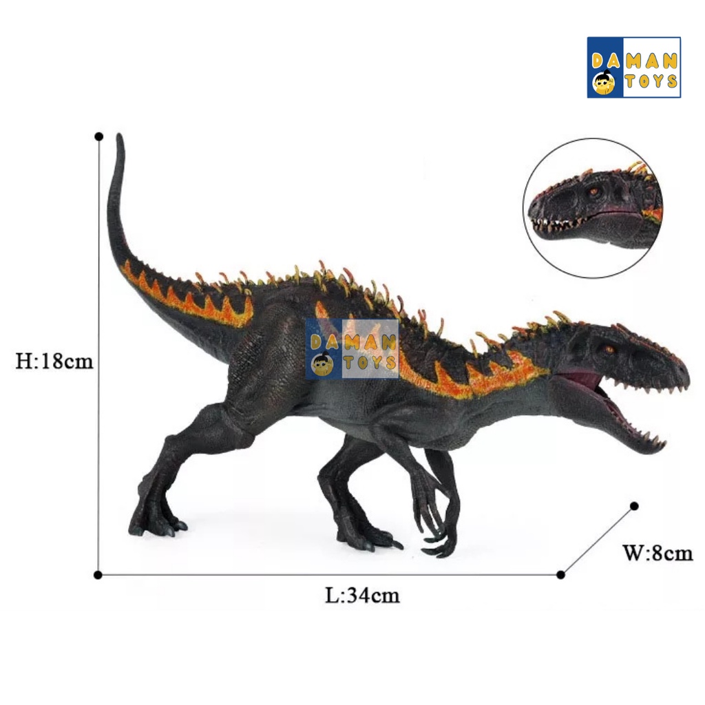 Black Indoraptor Jumbo Mainan Dinosaurus Figure Jurassic World Dinosaur Pajangan Koleksi