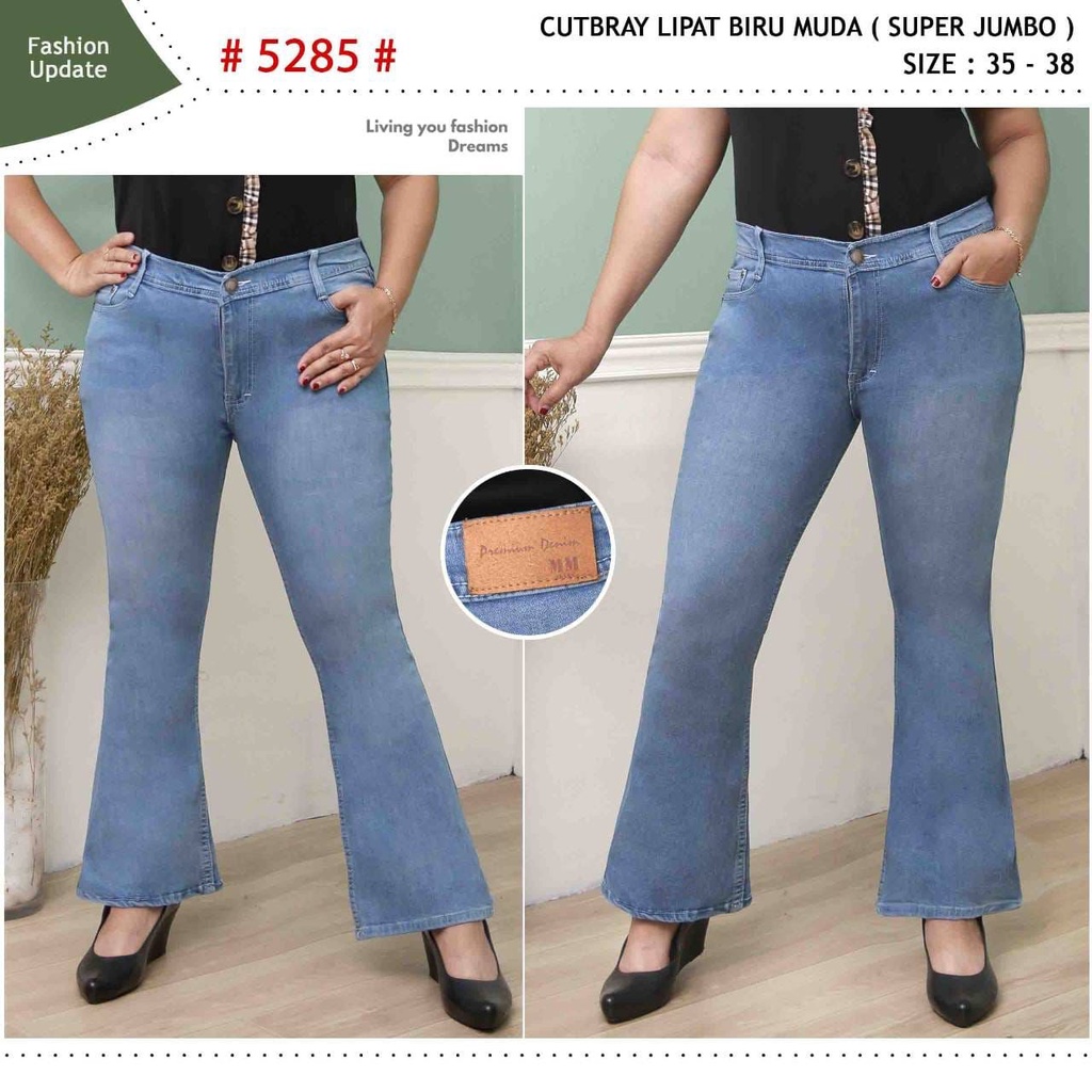 Celana Panjang Jeans Wanita Cutbray 27 28 29 30 31 32 33 34 35 36 37 38 Bisa Bayar Ditempat(COD)