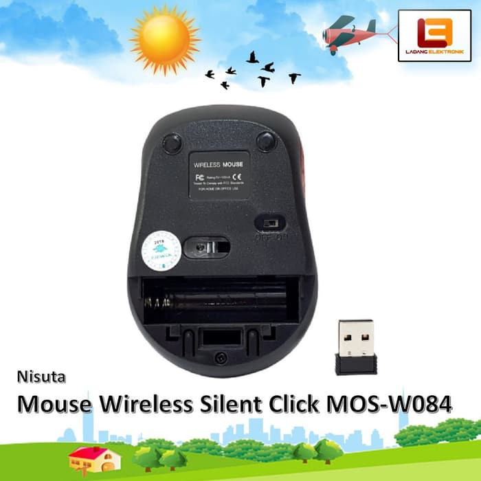 Mouse Wireless NISUTA MOS-W084 Wireless Mouse Silent Click ORIGINAL