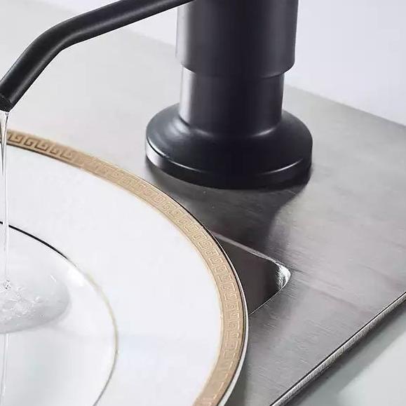 Soap dispenser Wastafel Kitchen sink Tempat sabun Bak cuci piring kepala stainless Gold Black Hitam