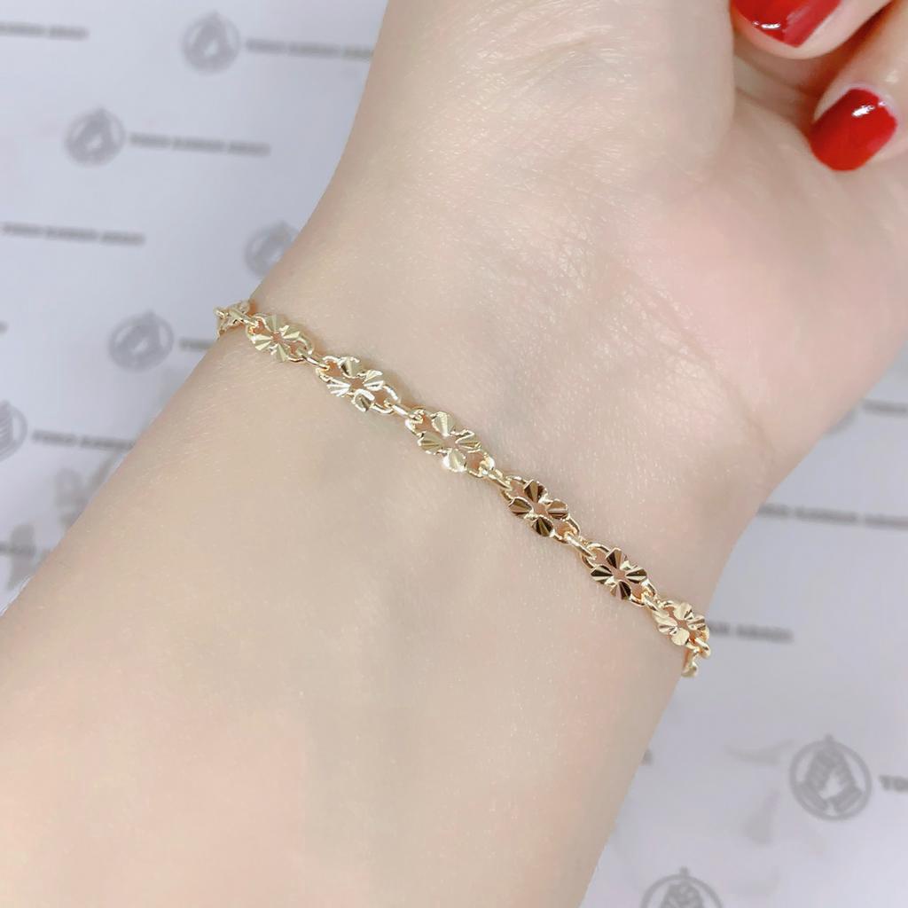 Xuping Gold Gelang Tangan Wanita Model Rantai Bling Bling *76