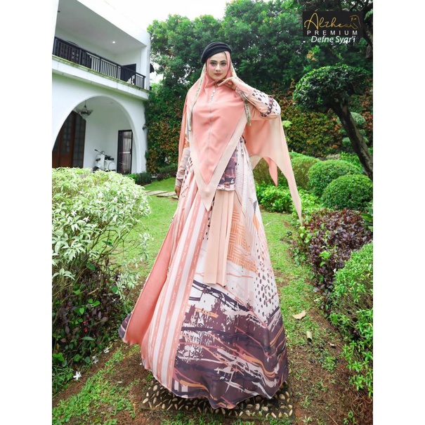 DEFNE SYARI ORI ALZHEAPREMIUM GAMIS SYARI SET GAMIS PREMIUM