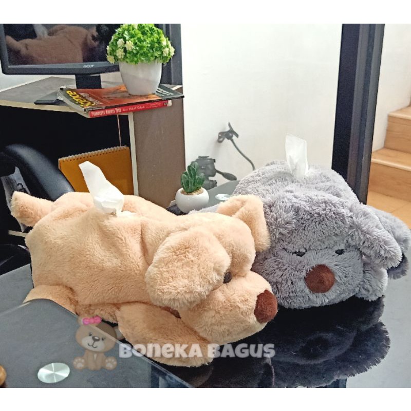 Sarung Tempat Tissue Cover Karakter Boneka Anjing Lucu