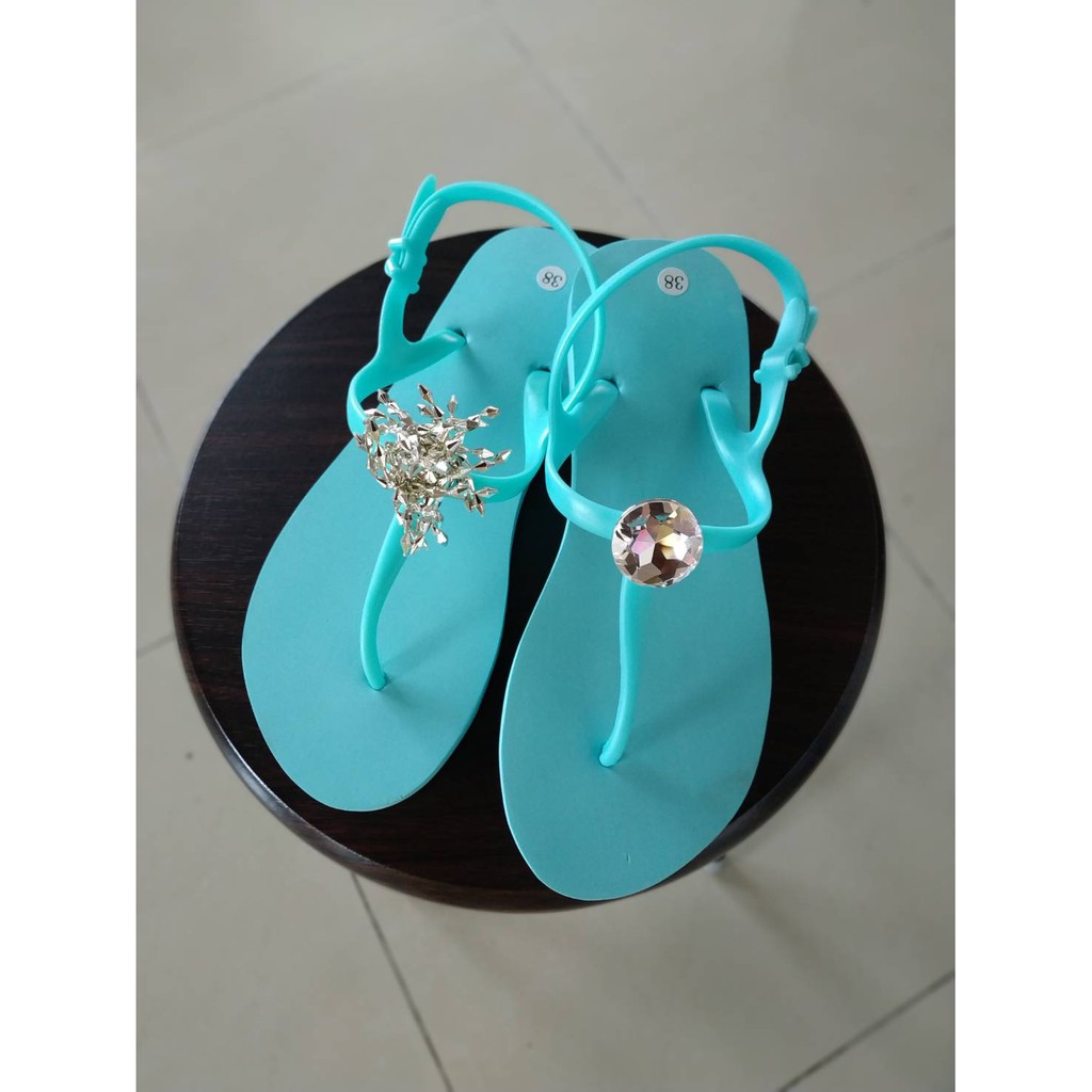 Sandal popits Sling back  Flat KW rebbeca by Joline Blue