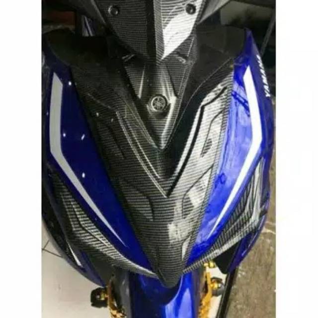 Cover carbon Dada Depan Aerox155 Carbon Cover Body Depan Aerox Carbon Cover Dasi Depan Aerox Carbon