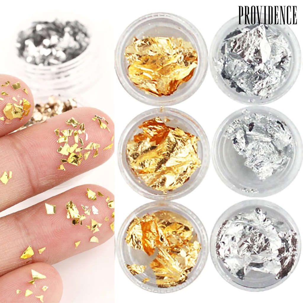 Providence 12pcs / Set Stiker Foil Pelindung Kuku Untuk Manicure / Pedicure