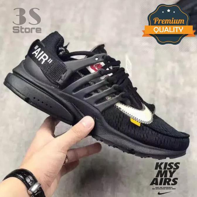 Sale Terlaris  Nike Air Presto Off White / Sneakers Pria/ sepatu pria/sepatu olahraga - Hitam, 40