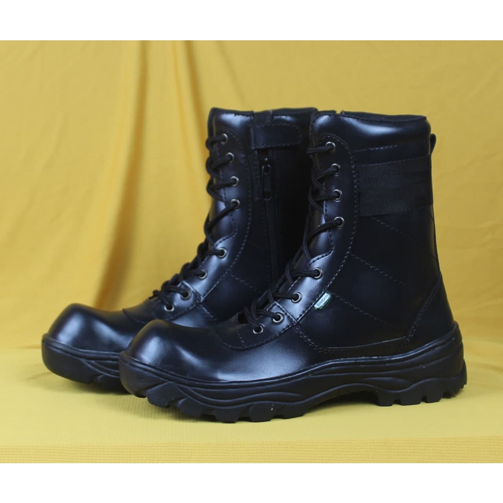 DIPAKAI TENTARA POLISI TNI POLRI POLDA SATPAM SECURITY PDH KUAT / Sepatu Boots Kerja Pria Kickers Sa