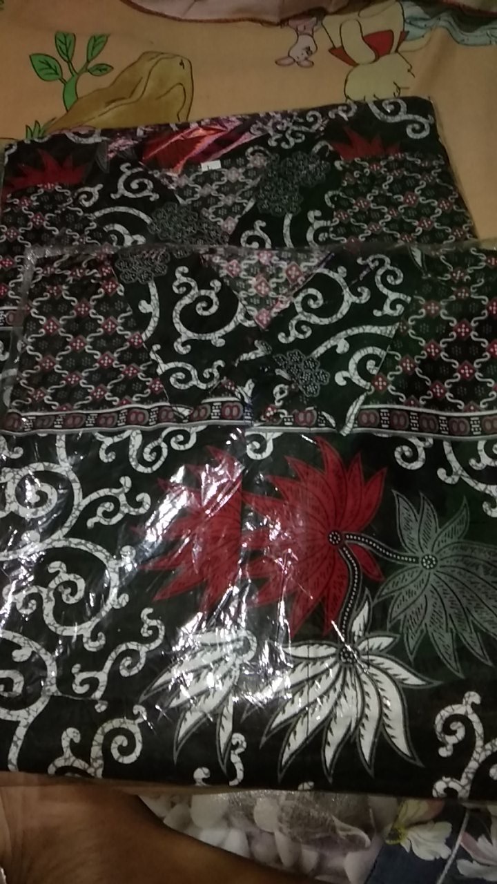 Kembang Langit Lengan Panjang Kemeja Batik Pria Ukuran M L Xl