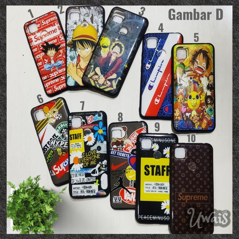 Fuze case gambar karakter fashion case redmi 9A 9C Vivo Y12 Y15 Y17 Y53 lama