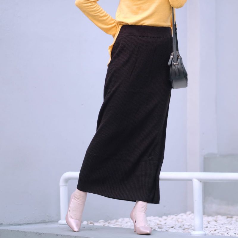 ROK SPAN RAJUT/A LINE TEBAL PREMIUM QUALITY