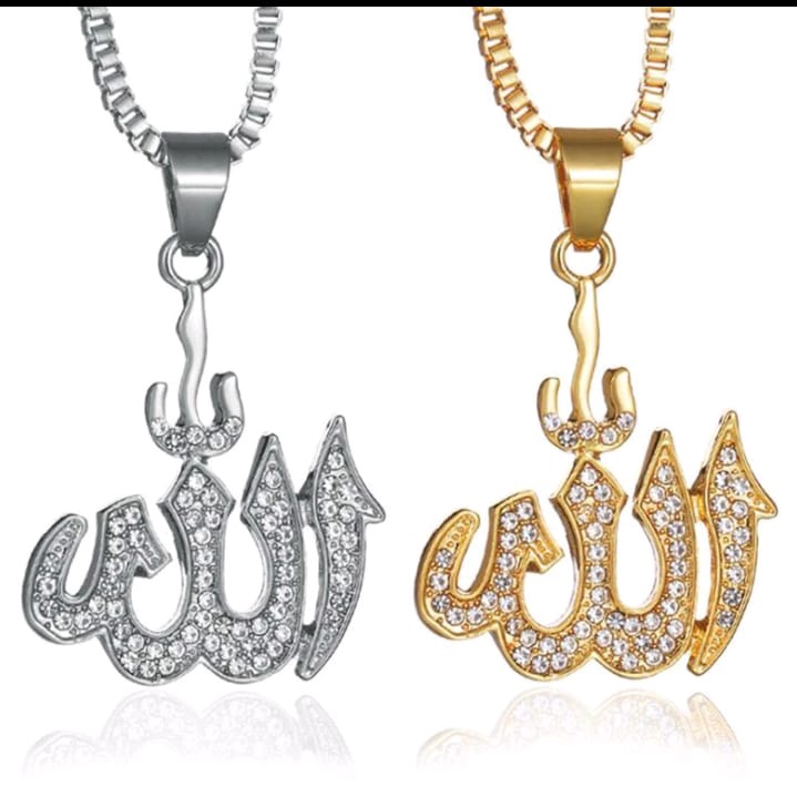 TSA88-kalung wanita muslim import  KALUNG ALLAH