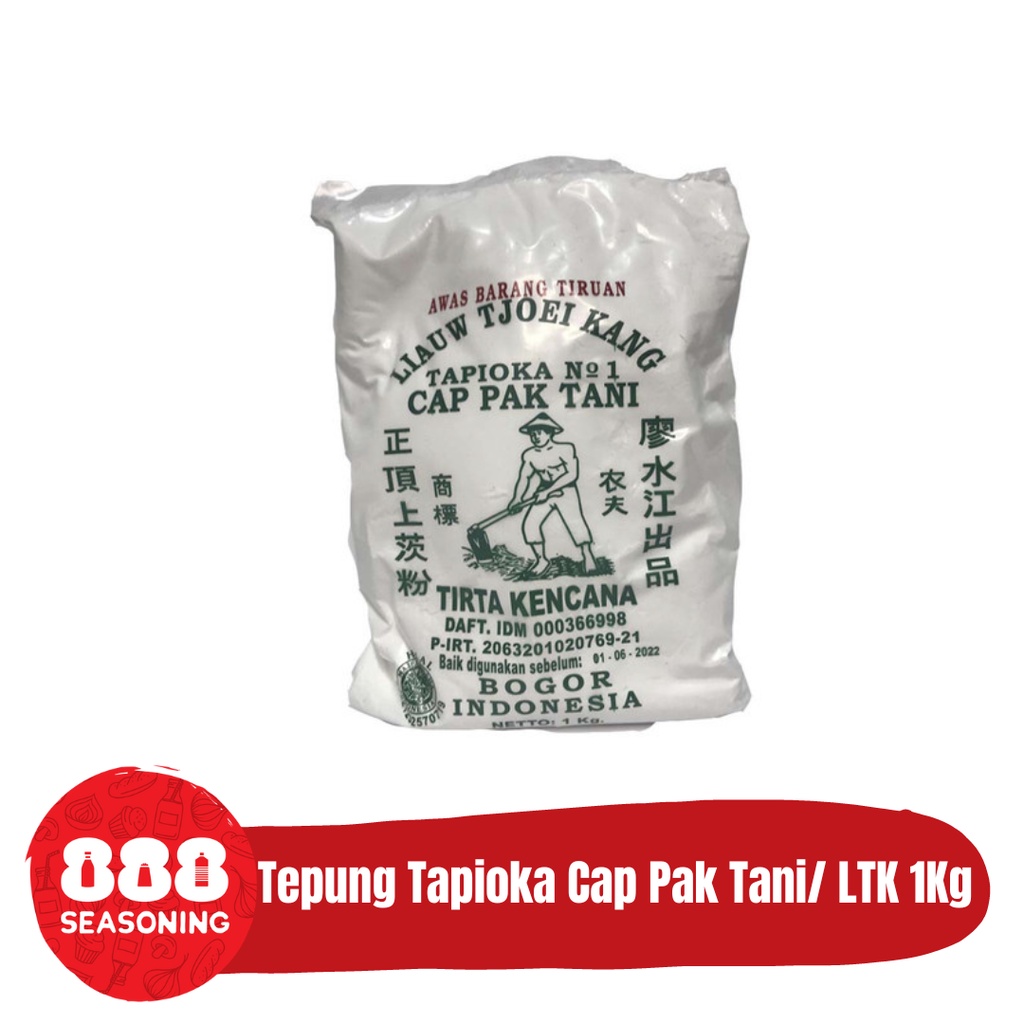 

TEPUNG KANJI/TAPIOKA PAK TANI/ LTK/ LIAUW TJOEI KANG TIRTA KENCANA 1KG