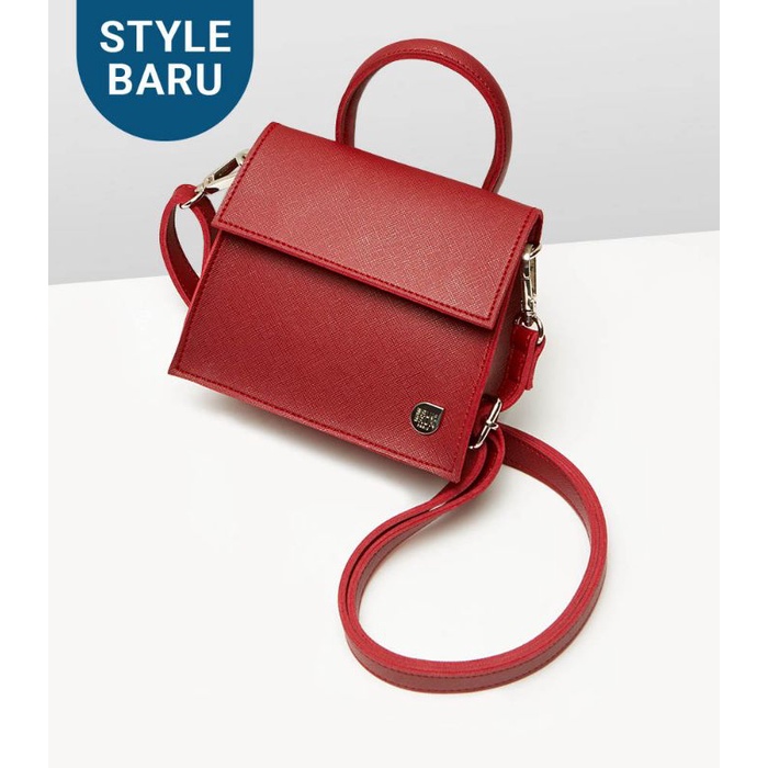 TAS BRUNBRUN PARIS KYNDA MAROON GREY PINK ORIGINAL IMPOR