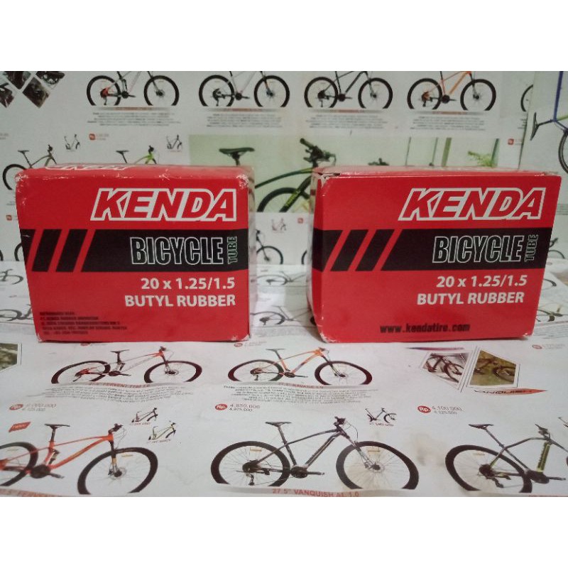 BAN DALAM SEPEDA LIPAT 20 X 1.25/1.50 FV 6CM