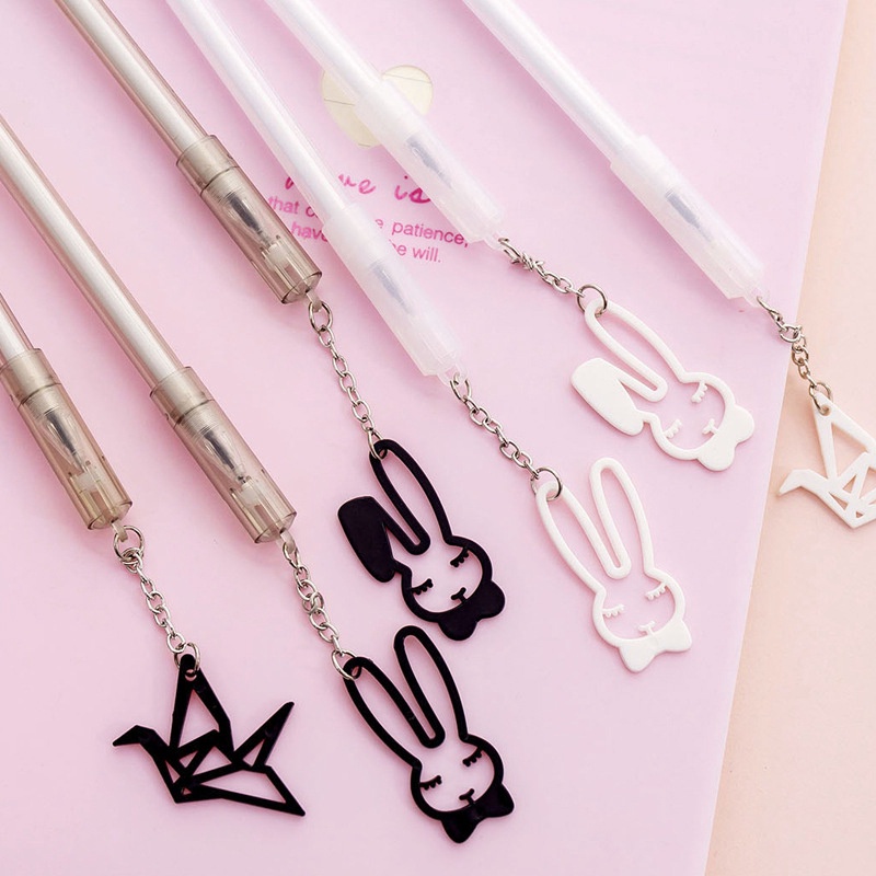 Rabbit Shape Black Ink Pen for School / Office