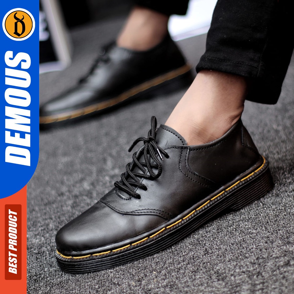 DEMOUS Sakuragie - Sepatu Formal Pria Pantofel Kulit Asli