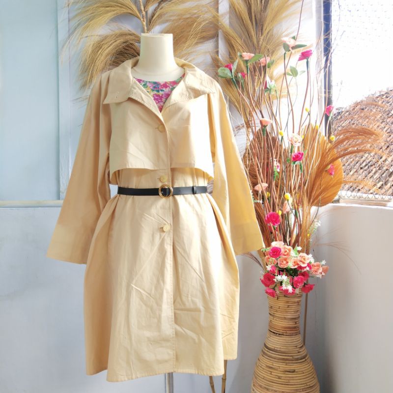 (Jumbo LD 120) PL Coat Kuning (Brand "RAMOWEAR") Kode 19 Preloved Coat