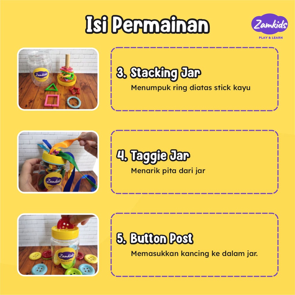 MAINAN MONTESORI MONTESSORI MAINAN EDUKASI BUSY JAR JARS ASAH MOTORIK KREATIF BUSYJAR BUSYJARS