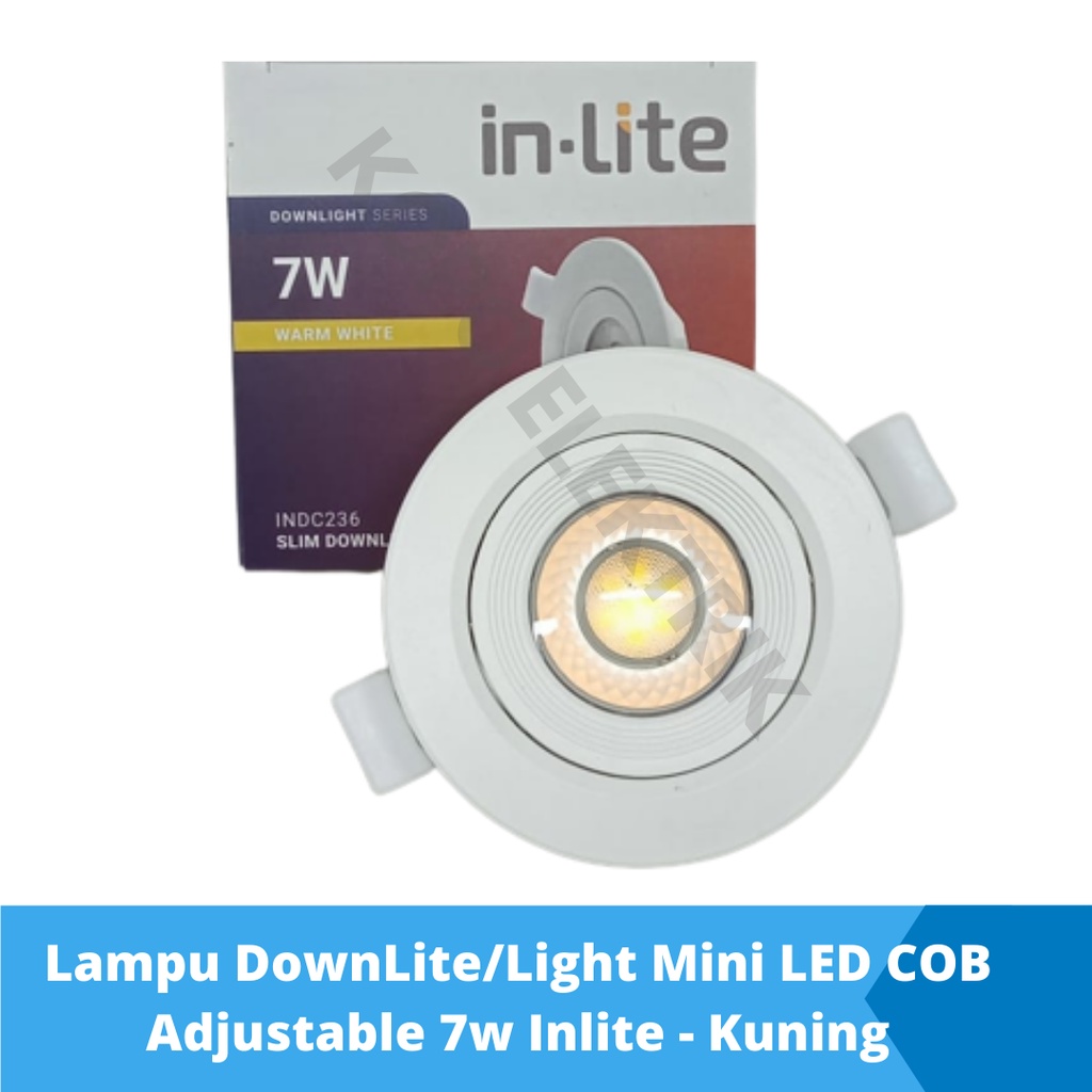 Inlite INDC236 Lampu DownLite/Light Mini  7 watt LED COB Adjustable