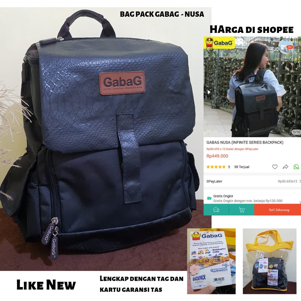 GABAG COOLER BAG PRELOVED TAS ASI RANSEL NUSA