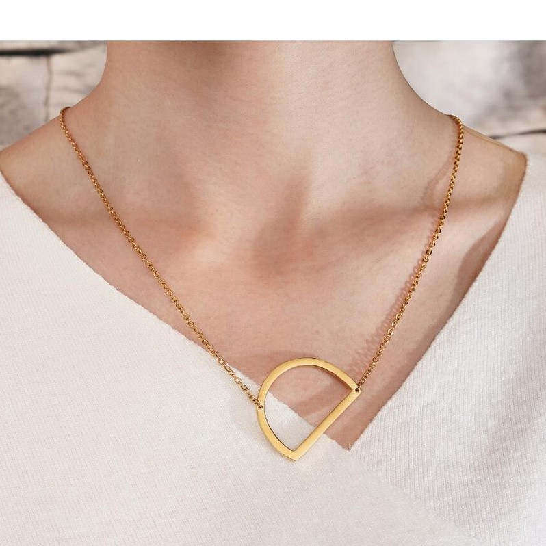 Kalung Titanium Inisial Nama Huruf A-M - BN221