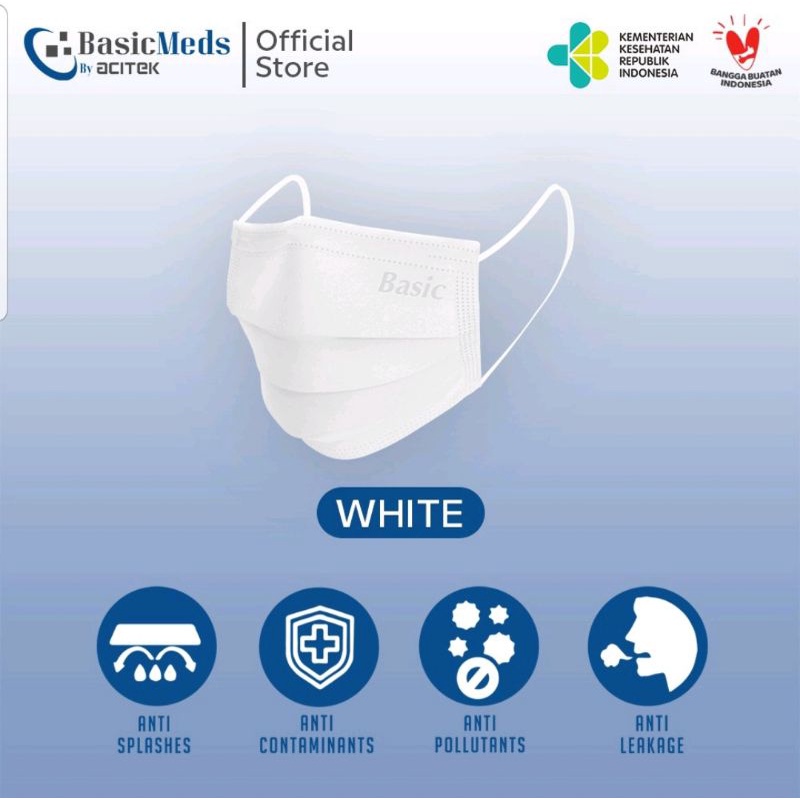 MASKER 3 PLY / MASKER KESEHATAN EARLOOP / SURGICAL MASK / MASKER MULUT BOX