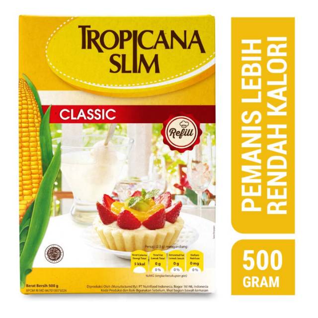 

Tropicana slim classic refill 500gr