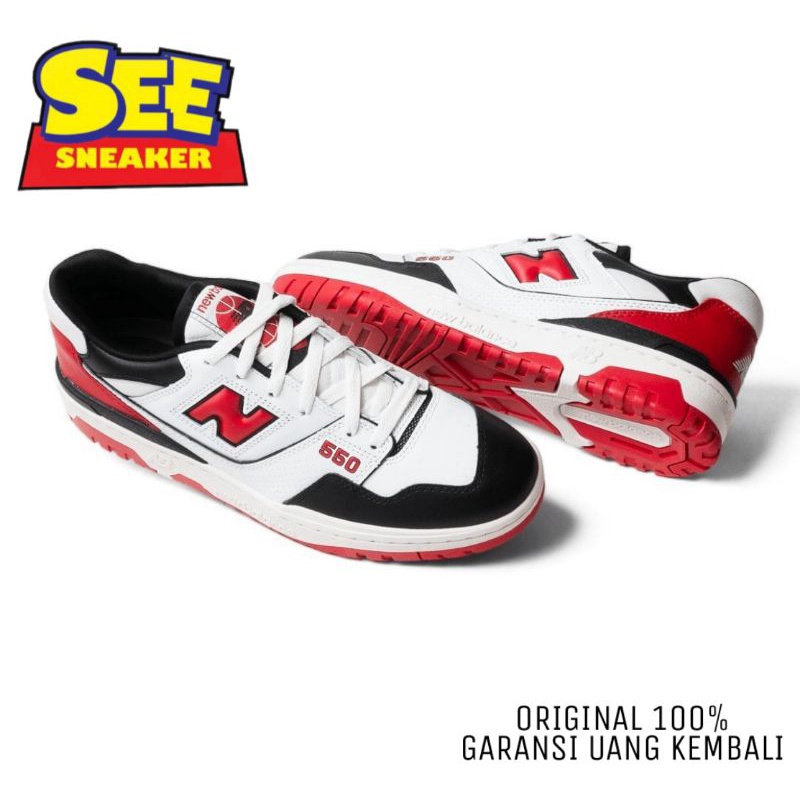 NEW BALANCE 550 WHITE RED TEAM / TEAM RED ORIGINAL