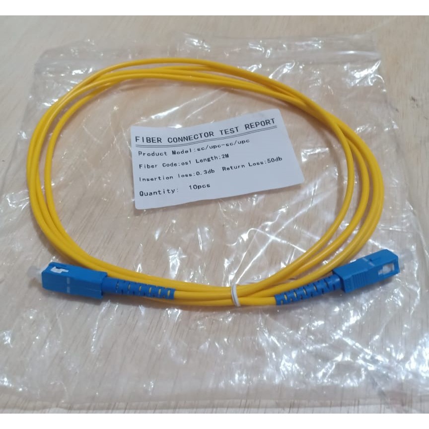 Patchord / Patchcord SC-SC UPC 2 Meter 3mm Simplex Pabrikan