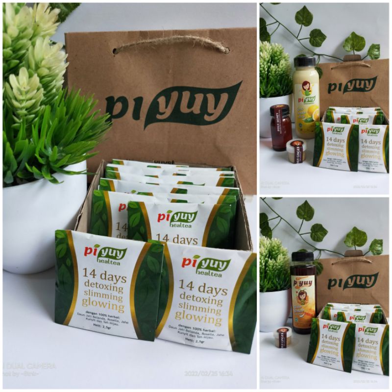 Piyuy Healtea Piyuy Lemon Piyuy Honey (PAKET DETOX 1 MINGGU)
