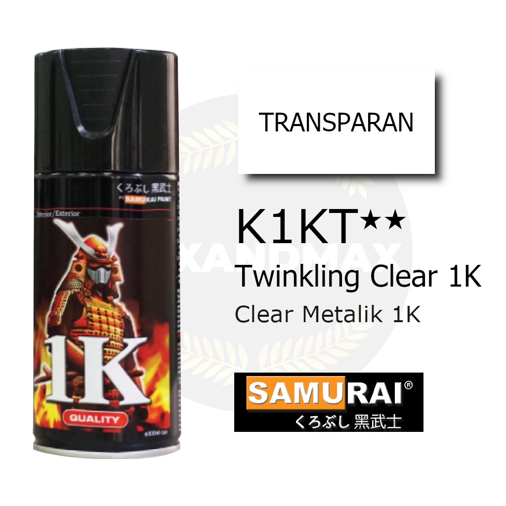 Samurai Paint Twinkling Clear Metallic K1KT  300 ml - Cat Semprot