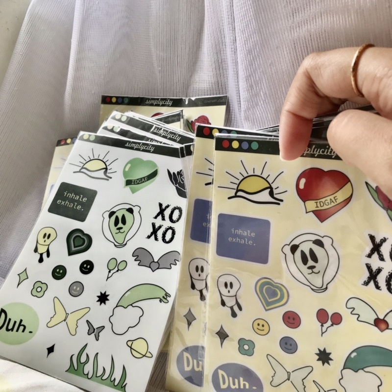 

Stickers Simplicity A6 stiker lucu murah vinyl vintag