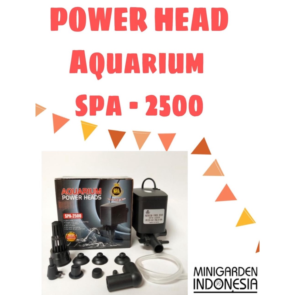 SPA SPA-2500 AQUARIUM POWER HEAD POMPA AIR CELUP FILTER HIDROPONIK