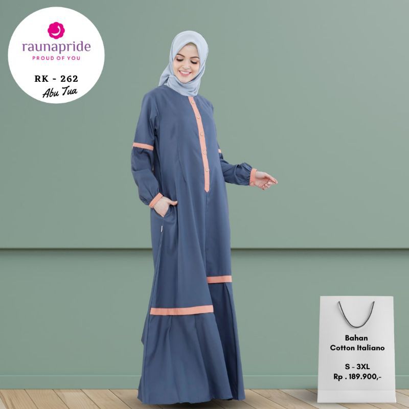 BISA COD - GAMIS RAUNA RK 261 RK 262 RK 263 RK 264 RK 265 RK 266 RK 267