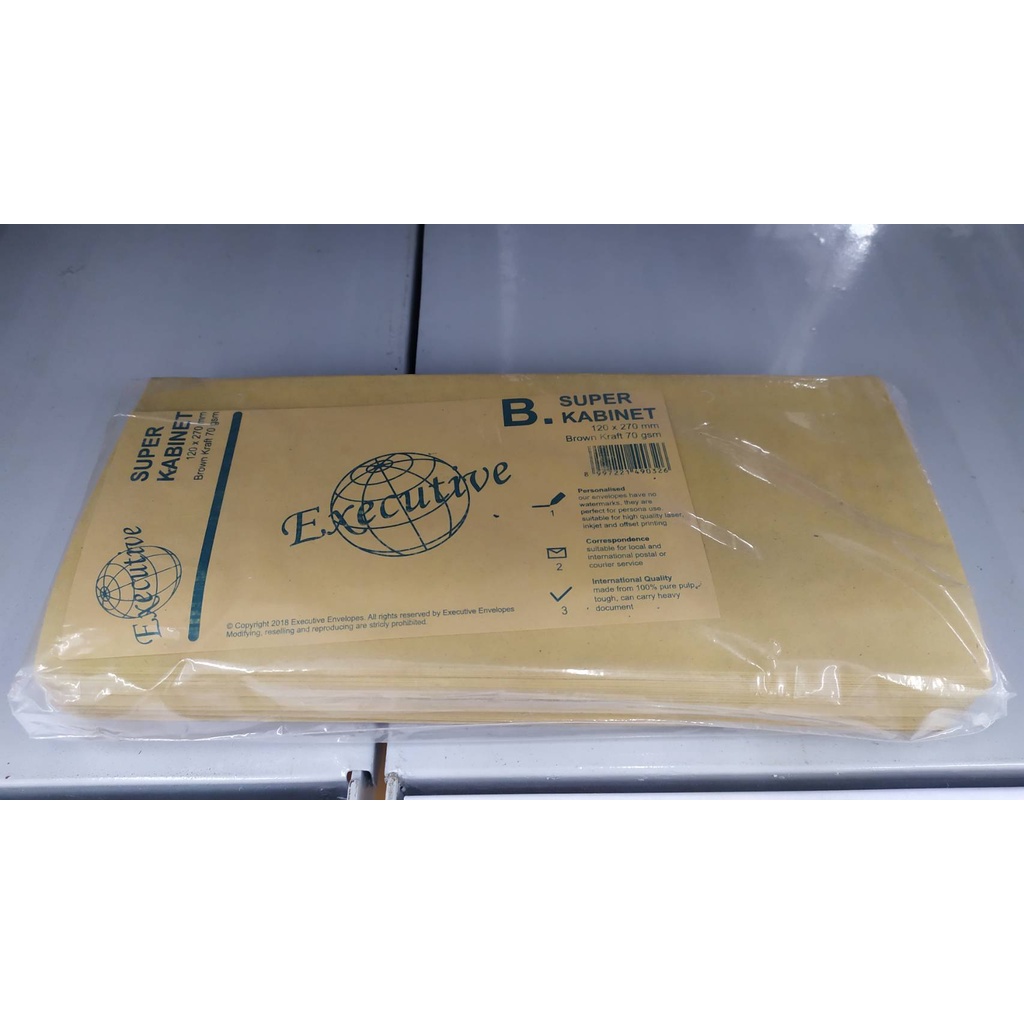 

Amplop Coklat Polos Samson B / Super Kabinet Executive Isi 100