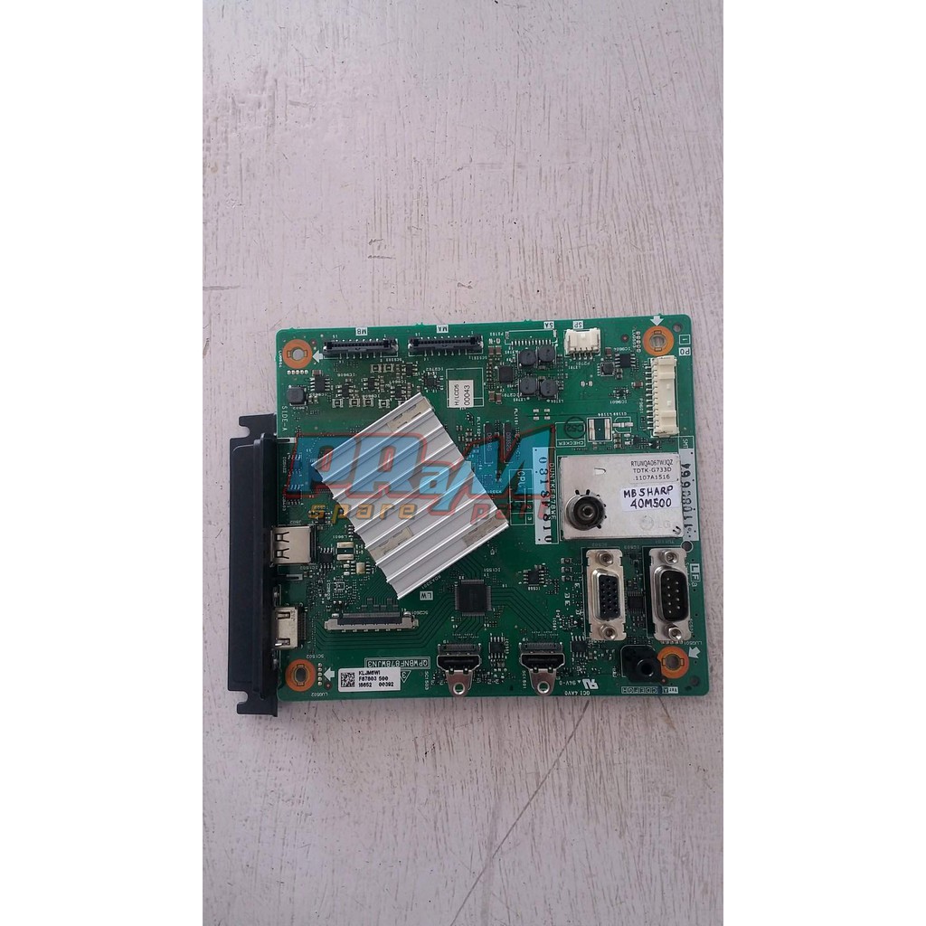 Mainboard tv Sharp 40M500 - Elektronik tv MB 40M500 - Mainboard tv led 40M500 - ORIGINAL MESIN
