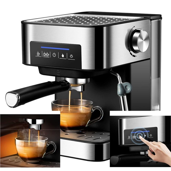 Mesin Kopi Semi Automatic Espresso Drip Coffee Machine 1.6 Liter