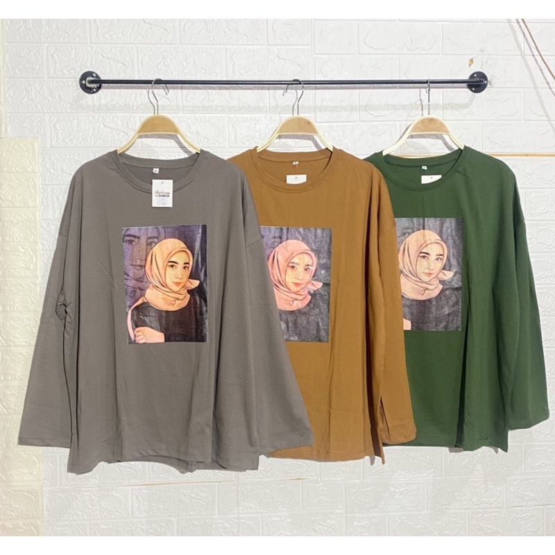 atasan kaos karakter kaos viral kaos 7/8 kaos tumblr kaos hijab kaos oversize kaos jumbo