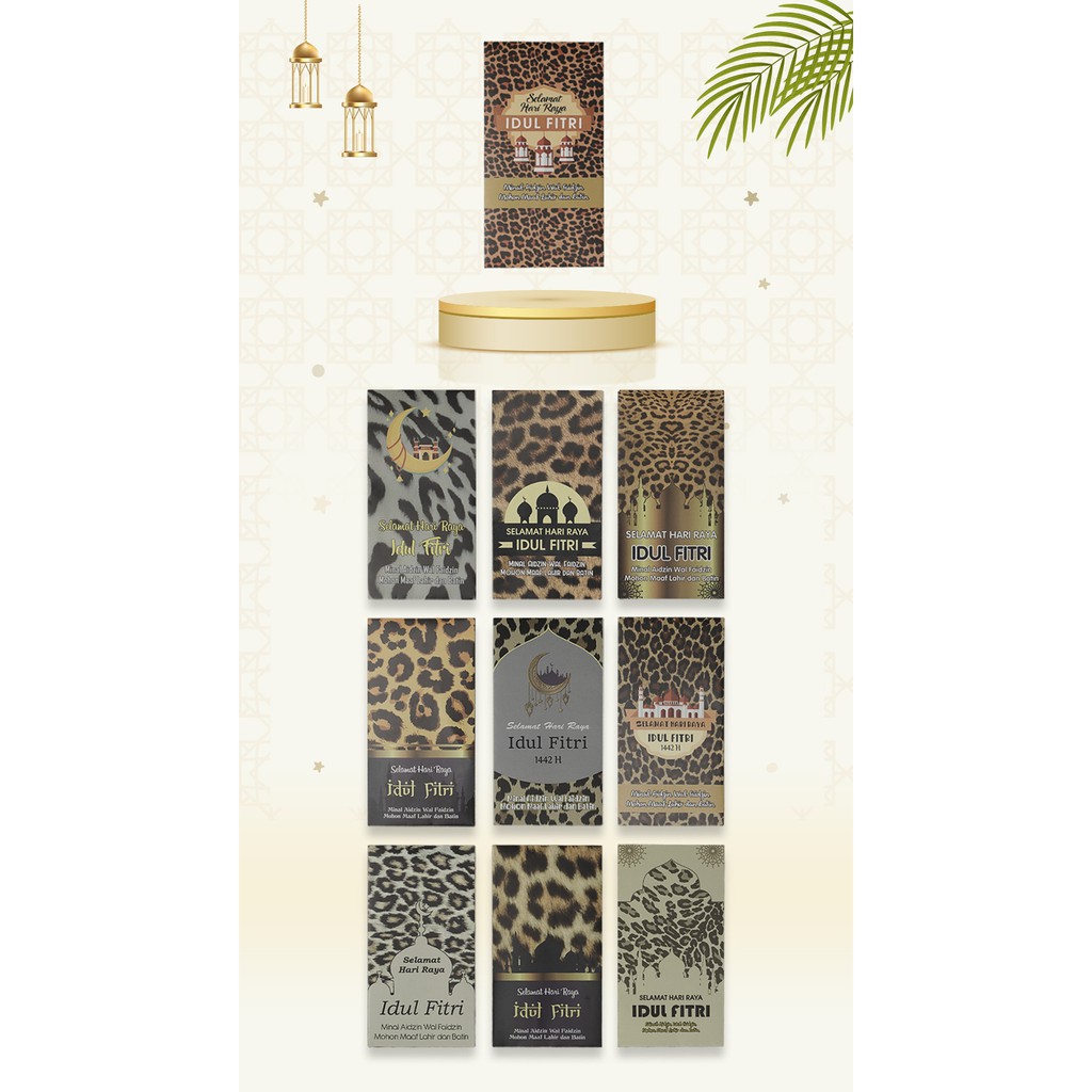 

Leopard Lovers / Totool Lovers - Amplop Lebaran Besar Motif Leopard Macan