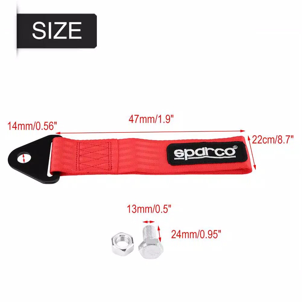 Towing Strap Mobil Universal JDM Style Tali Kain Derek Mobil