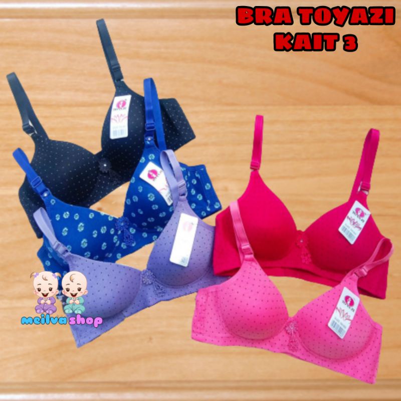 BH Toyazi Bermotif Bra Wanita Dewasa Kancing 3 | Bh JUMBO