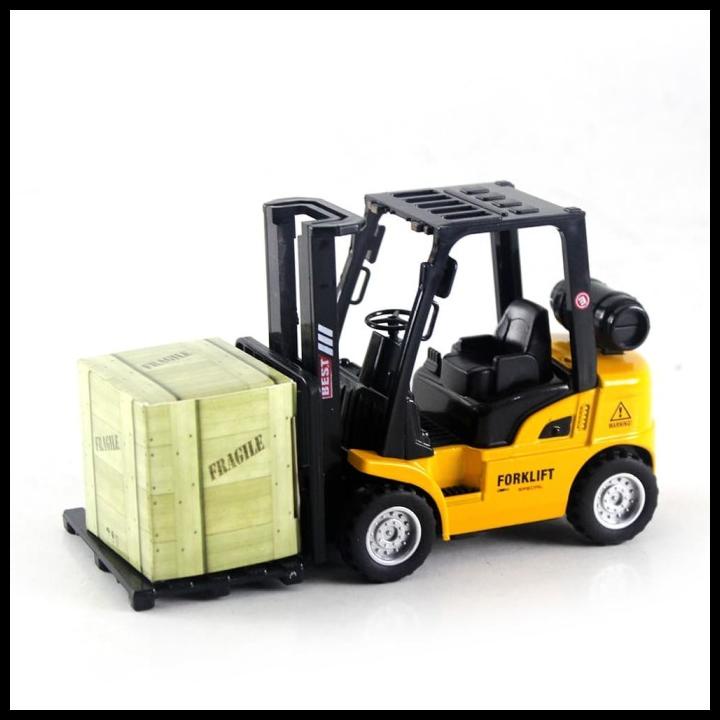 Diecast Miniatur Mainan Mobil Alat Berat Metal Forklift