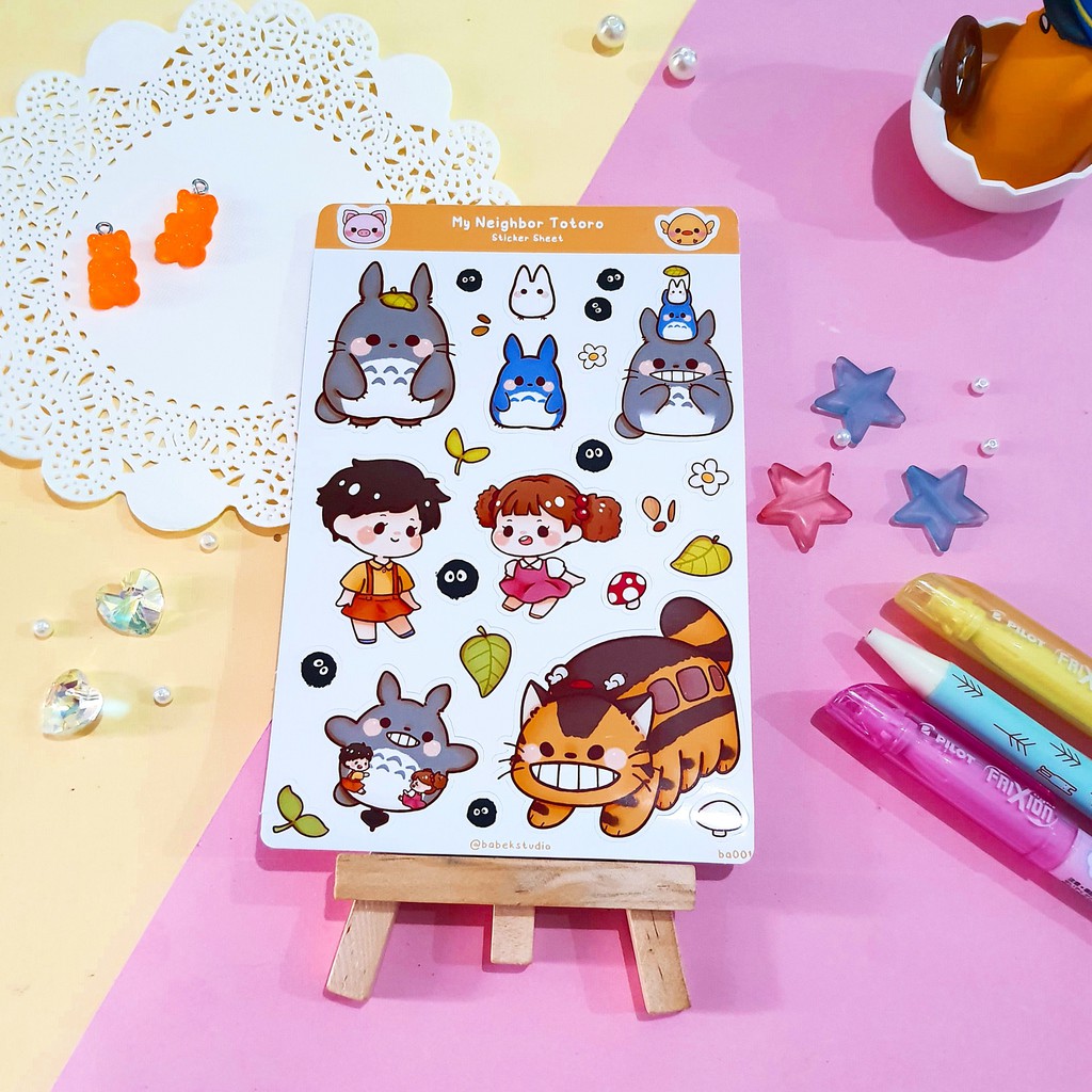

My Neighbor Totoro ♡ ba001 ♡ Babek Studio Planner Deco Sticker Sheet