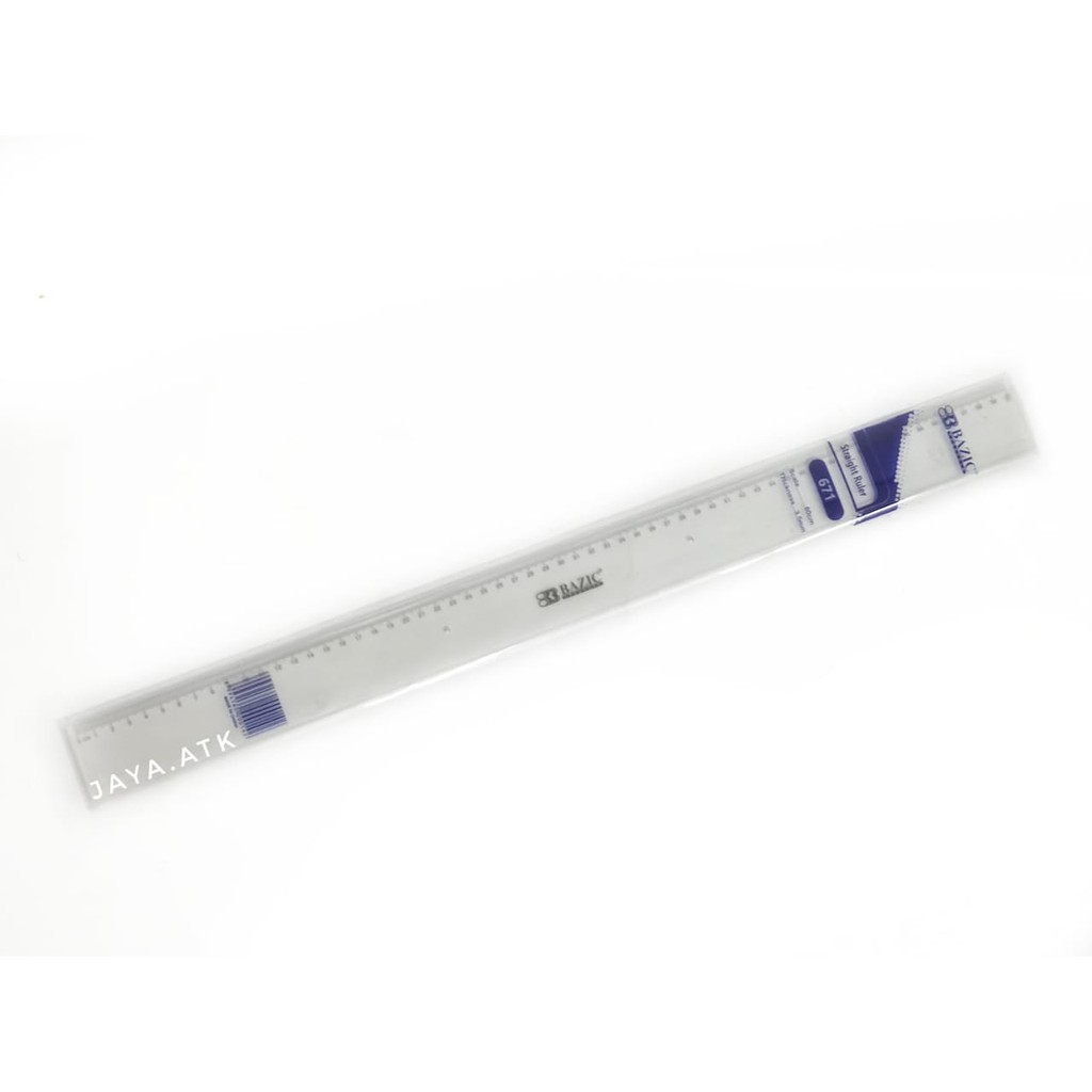 

PENGGARIS PLASTIK 60 CM MISTAR 60CM PLASTIK TEBAL BAZIC 623 BAGUS PLASTIC RULER