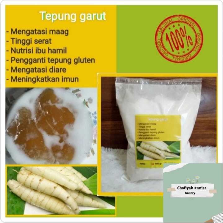 

tepung Garut asli pati irut obat asam lambung 500g