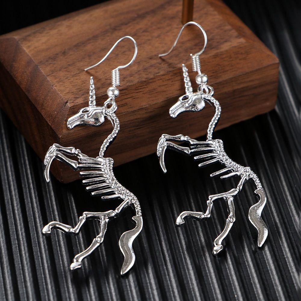 Lily Skeleton Drop Earrings Hot Wanita Hadiah Gadis Lady Menjuntai Anting