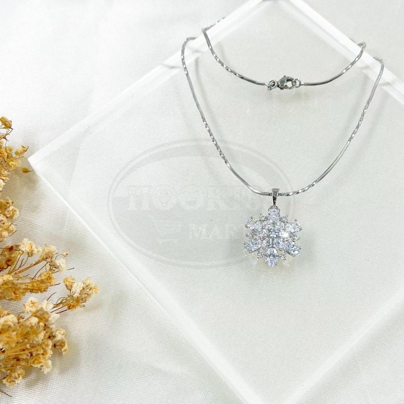 HK COD Kalung Milano Liontin Xuping Titanium Lapis Emas Anti Karat Korea