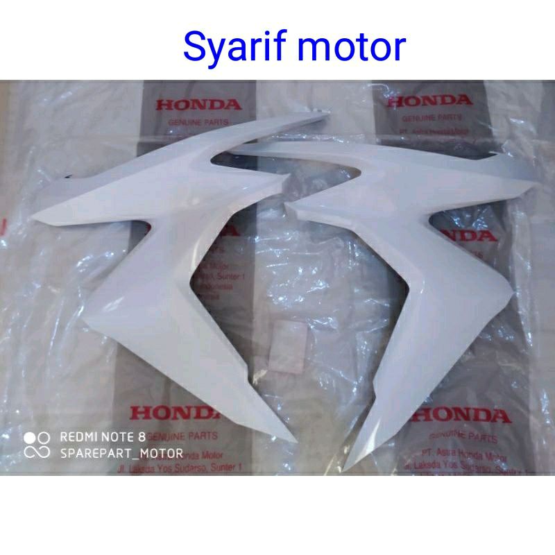 sayap body depan all new honda vario 125 150 led original putih mutiara original